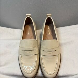 Cole Haan Beige Patent Loafers